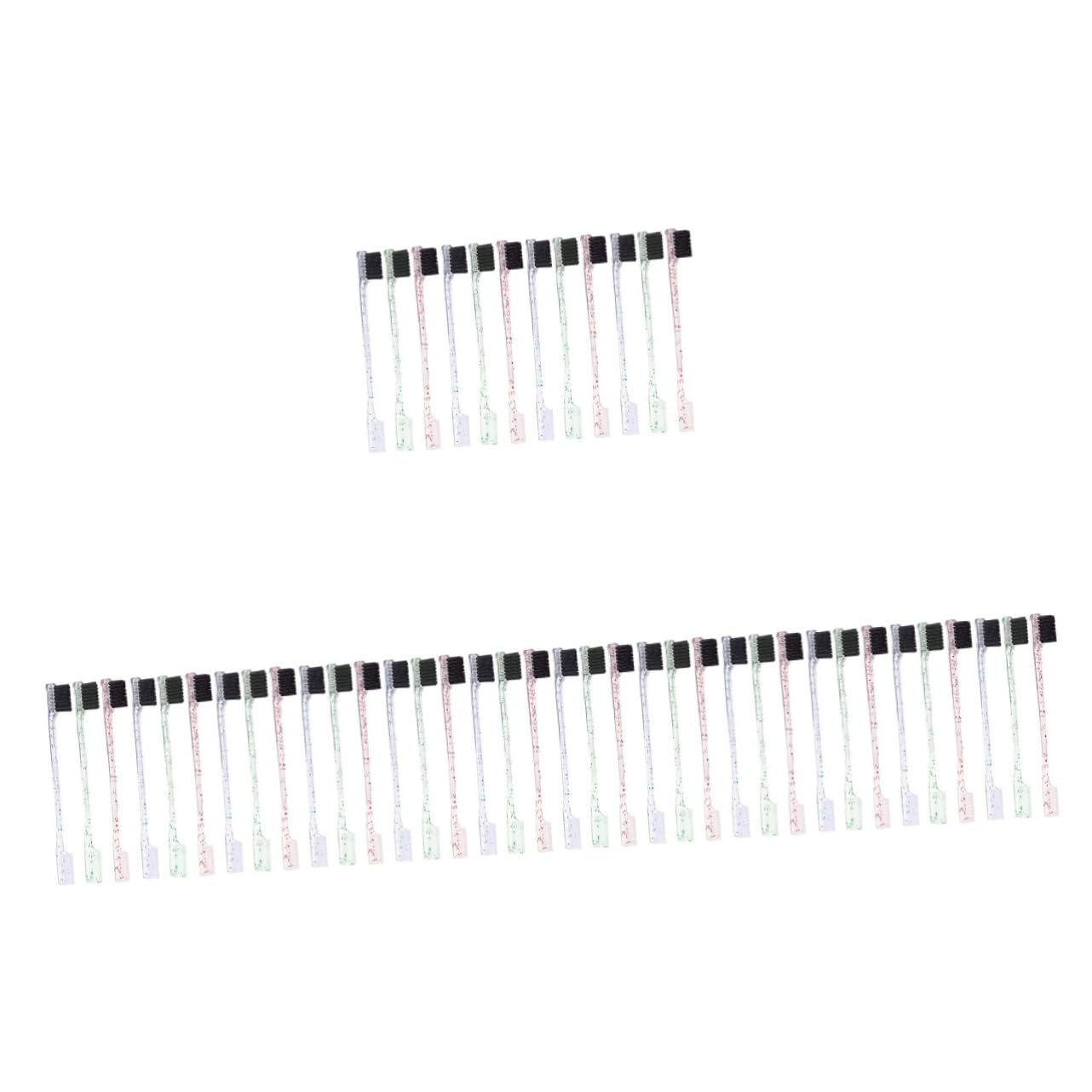 MAGICLULU 4 Set Di Pettini Per Sopracciglia Con Doppia Punta Pennello Per Trucco Essenziale Senza Sforzo Per Modellare Le Sopracciglia 12 Pezzi*4