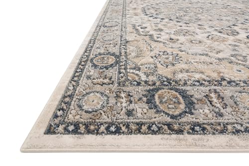 Image of Loloi Teagan Natural /Lt. Grey 6'-7 inch x 9'-2 inch Area Rug