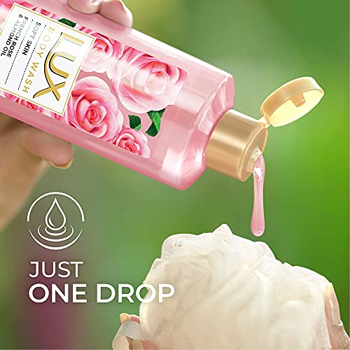Image of LUX Shower Gel, French Rose Fragrance & Almond Oil Bodywash, With Glycerine For Soft & Glowing Skin, Paraben Free, 245 ml