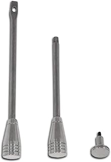 Cobra-Tek 1969-21 Car Truck Billet Aluminum Steering Column Signal Lever Knob Kit Polished