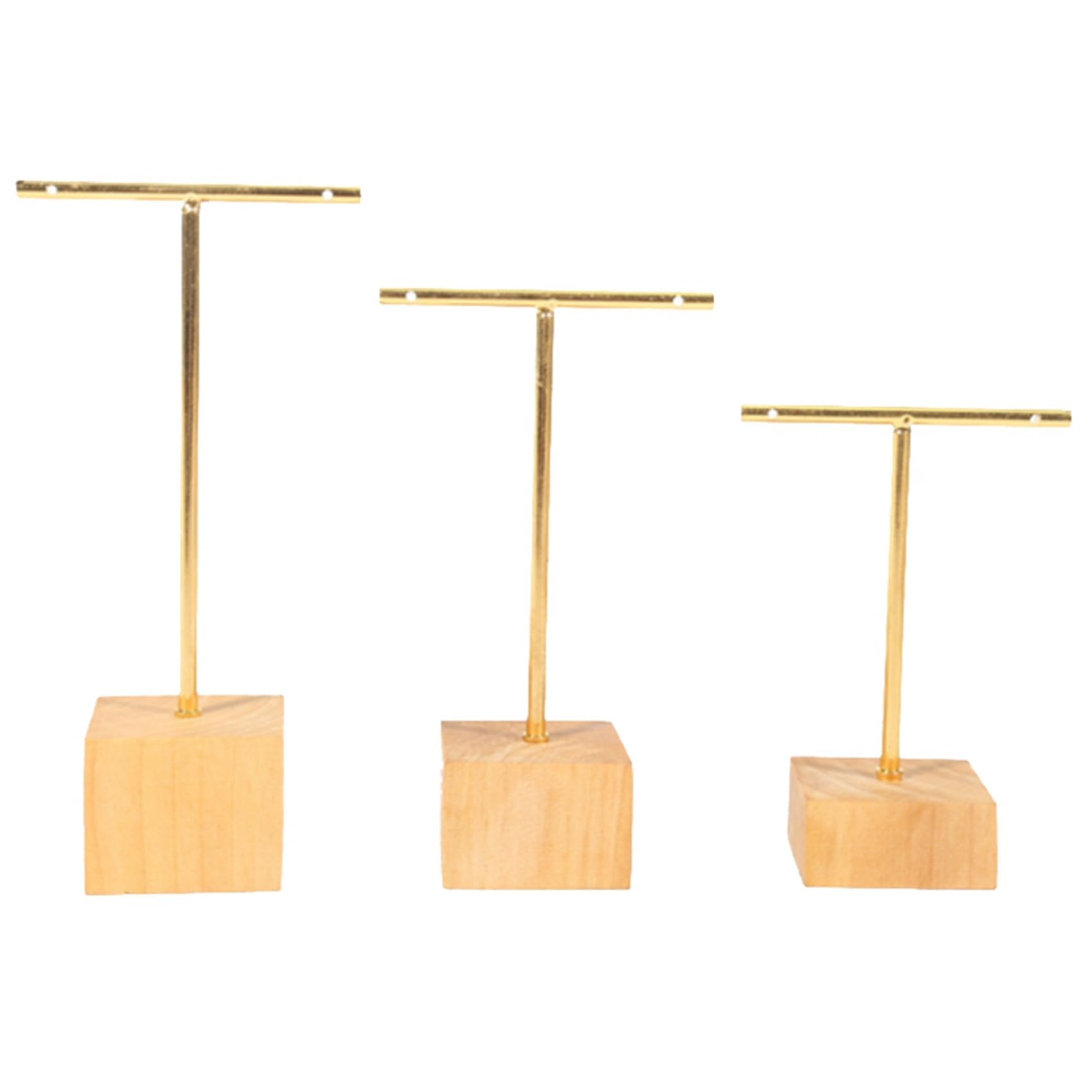 Présentoir boucles d'oreilles T-Bar à structure géométrique verticale en lot de 18