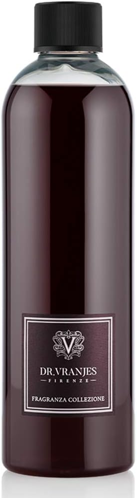 - Dr. Vranjes - Rosso Nobile 500 ml Refill + Double Pack of Black Sticks (3 Pieces Bundle) - Luxury Home Fragrance, Made in Italy, Main Scent Fruity: Orange, Strawberry and Red Berries, Birch