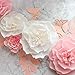 13 Pieces 3D Paper Flowers Pink White with Trees 10