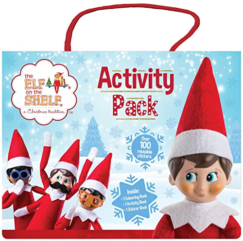 Elf On The Shelf Christmas Activity Pack | Colouring Book | Christmas Activity Book | Sticker Book | Elf Colouring Book | Elf Gifts and Ideas for Kids | Elf on the Shelf Accessories | Elf Arrival