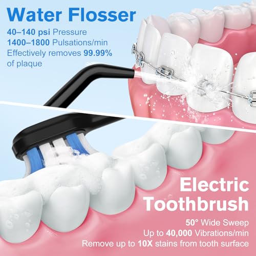 2-in-1 Water Flosser Electric Toothbrush Combo DROPS TO - image 2