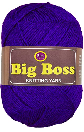Image of Big Ball Royal (200 gm) Wool Ball Hand Knitting Wool /Art Craft Soft Fingering Crochet Hook Yarn, Needle Knitting Yarn Thread dye P