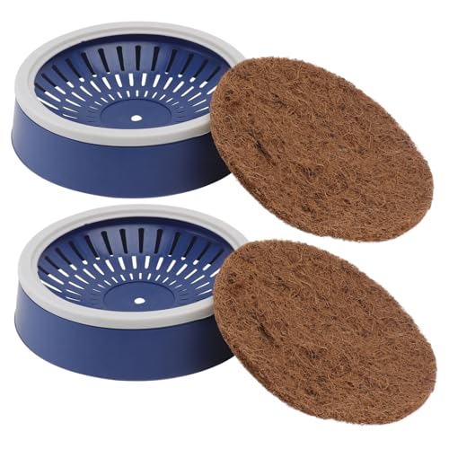 HOLIDYOYO 2 Sets Pigeon Nest Pot Bird Nesting Box Mat Breathable Plastic for Doves