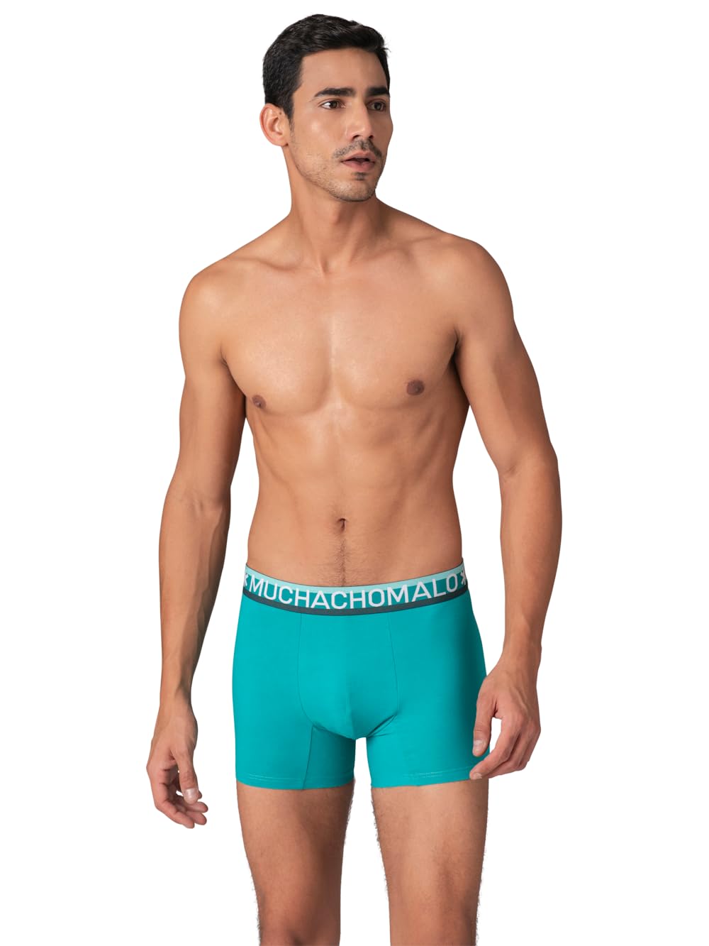 Muchachomalo Calzoncillos para Hombre, Ropa Interior Lisa de Algodón para Hombre, Pack de 3 Unidades, Bóxers Lisos de Corte Clásico con Cintura Elástica