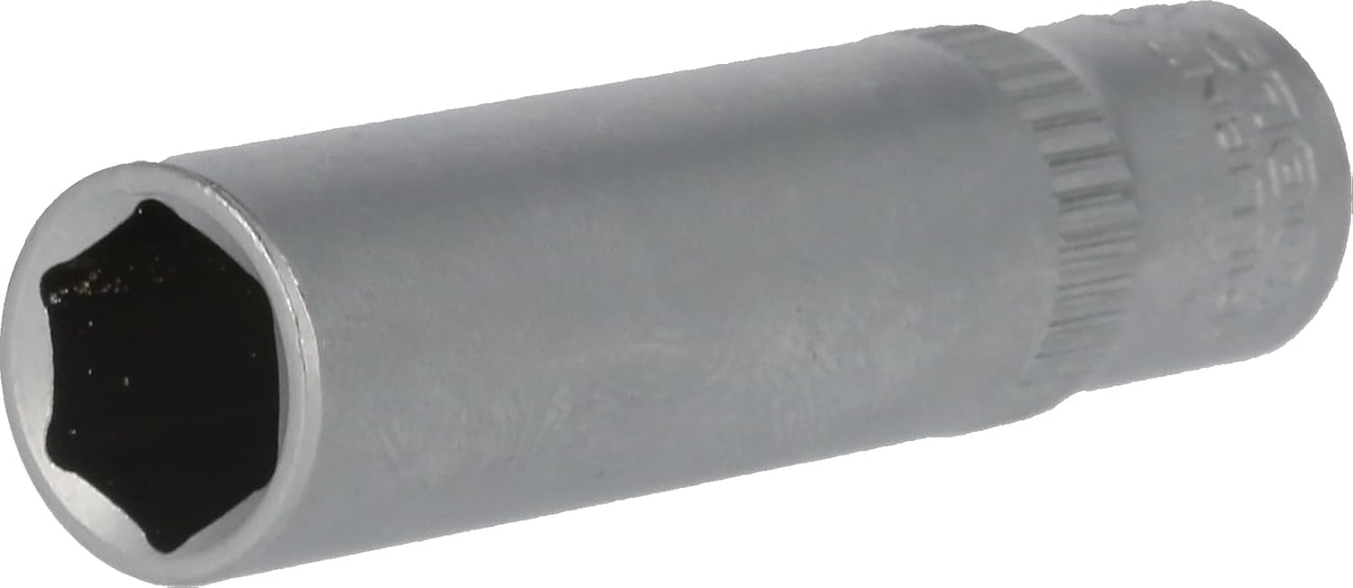 Brilliant Tools BT020955 1/4 Inch Socket Spanner, Long, 50 mm, 9 mm Insert