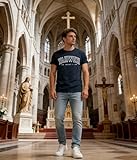 HPWCML Christian Shirts for Men Jesus Shirt Christian T Shirts Religious God Yahweh Faith Shirt Christian Gifts Short Sleeve