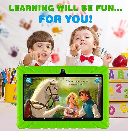Contixo V8-2-GREEN-NEW Kids Tablet V8, 7-Inch Hd, Ages 3-7, Toddler Tablet With Camera, Parental Control - Android 11, 16Gb, Wifi, Learning Tablet For Children, 50+ Disney Storybooks Apps And Kid-Proof Case thumb #4