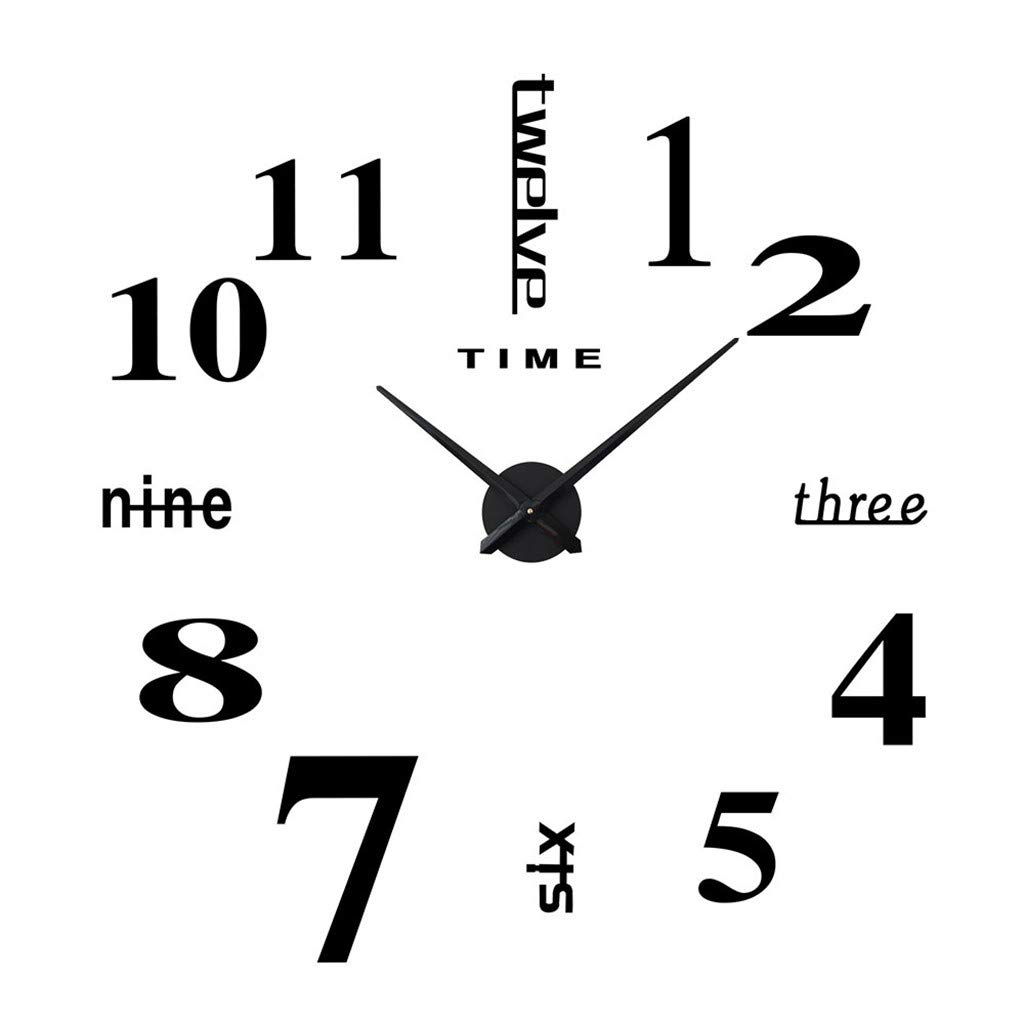 Horloge murale 3D acrylique design moderne pour salon