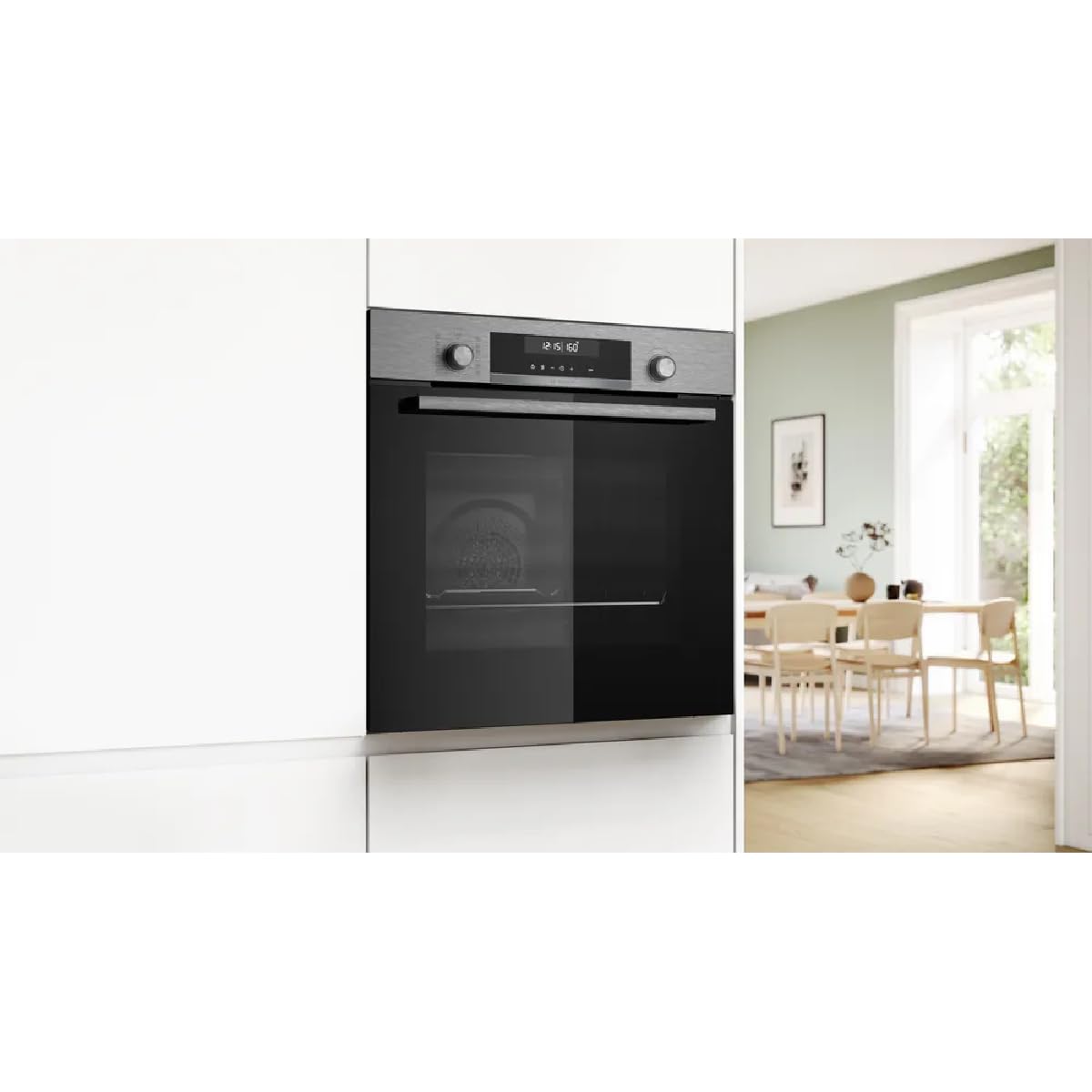 Bosch Serie 6 Pyrolytischer Multifunktionsofen 60 cm AirFry 3D Hotair Stahl HBG578ES3
