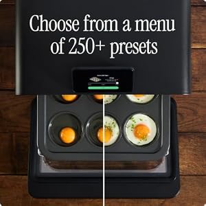CHEF iQ MiniOven Smart Toaster Oven Air Fryer Combo, 11-in-1 Countertop Convection Oven, Bake, Broil, Air Fry, Broil, Dehydrate, 1750W, 25 Qt Capacity, Fast Cooking with Touchscreen Controls – Black — photo 5 of 6
