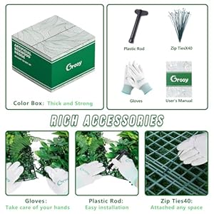 Artificial Boxwood Panels, Grass Wall Panels 20"x20"(12pcs), Privacy Hedge Fence Screen with UV Protection, Fake Greenery Backdrop for Indoor Wedding and Outdoor Garden Backyard Artificial Boxwood Panels Grass Wall Panels 20x2012pcs Privacy Hedge Fence Screen with UV Protection Fake Greenery Backdrop for Indoor Wedding and Outdoor Garden Backyard