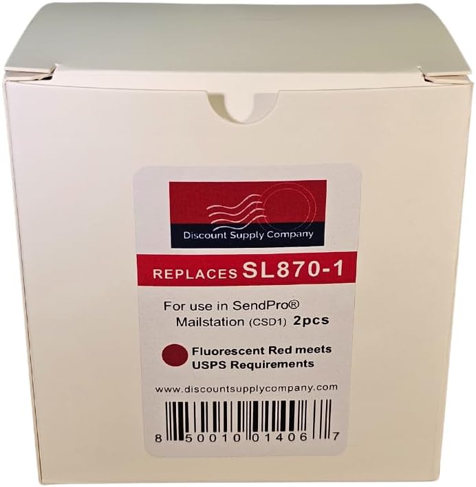 SL-870-1 High Capacity Ink Cartridge Compatible with Pitney Bowes SendPro Mailstation (csd1) - USA Company - 2 Pack - 6 Month Defect Guarantee