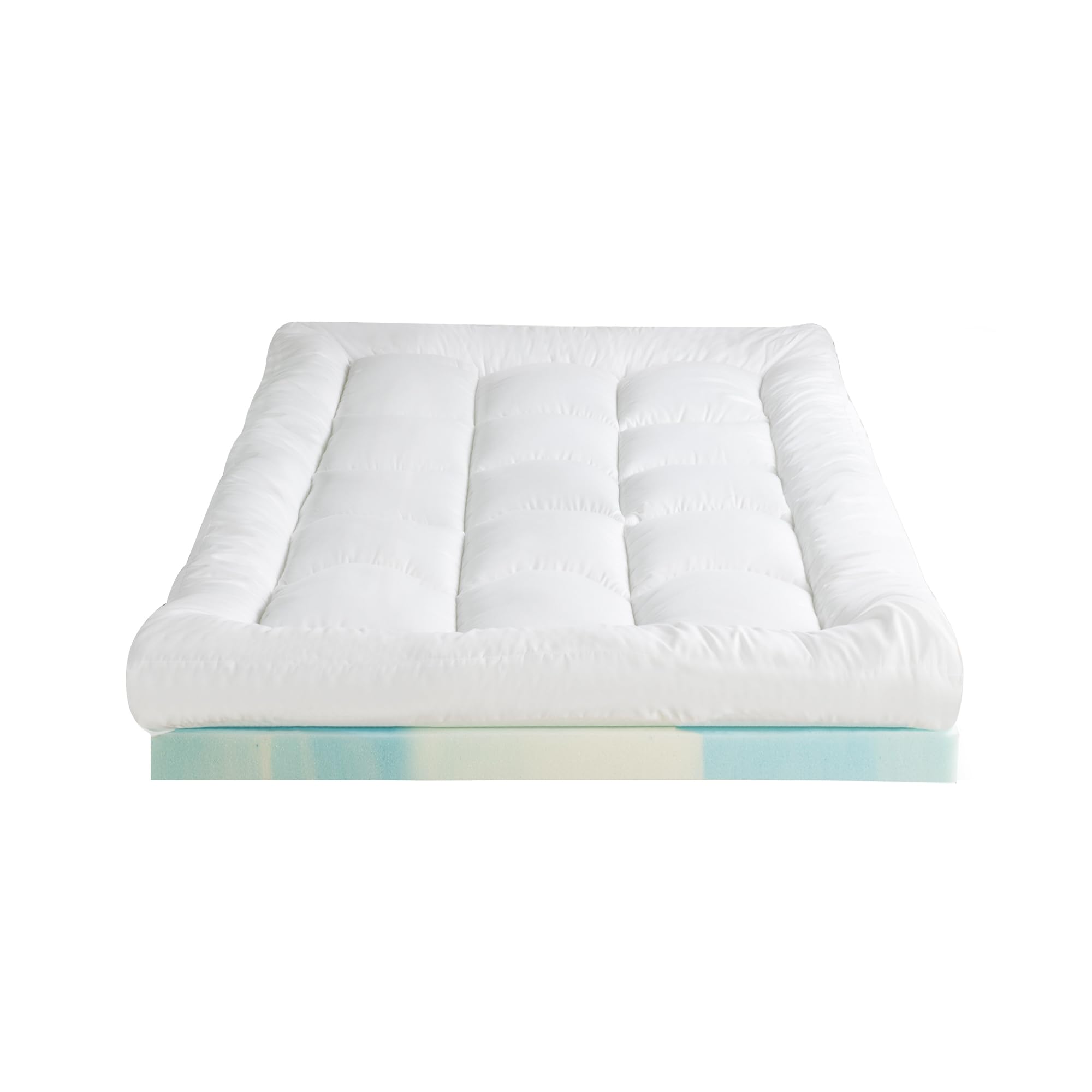 Zinus Topper Materasso 80x190 cm – Spessore 10 cm – Schiuma Cooling Airflow – Traspirante e a Rigidità Media – Certificato OEKO-TEX – Lavabile in Lavatrice