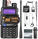 Baofeng UV-5R GMRS Radio Long Range Walkie Talkies Rechargeable, Handheld Two Way Radio,GMRS Repeater Capable,NOAA Weather Radio Walkie Talkie for Adults