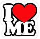 I Love Me Funny Kiss-Cut Sticker – Waterproof Vinyl Decal for Laptops, Water Bottle...
