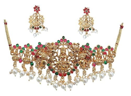 Siddhatva Traditional South Indian Ethnic Temple Pearl Set