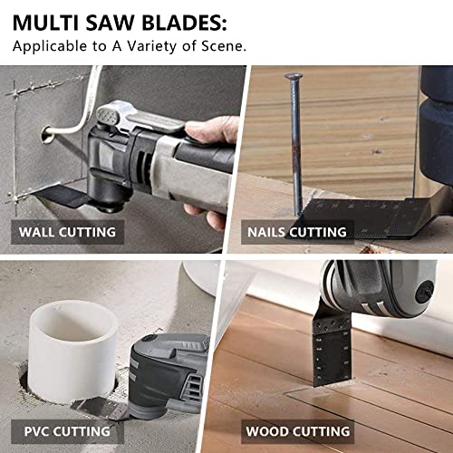 Newone Quick Change 67 Pcs Oscillating Multi Tool Saw Blades Accessories Compatible For Fein Black&Decker Bosch Chicago Roybi Milwaukee Makita Craftsman…… #TOP5