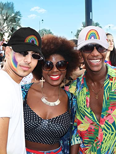 Gay Pride Hats - Embroidered Rainbow Hats Adjustable Cotton Baseball Caps For Men Women Clothing Accessories Gifts Lgbtq Stuff, 2 Pack #TOP1