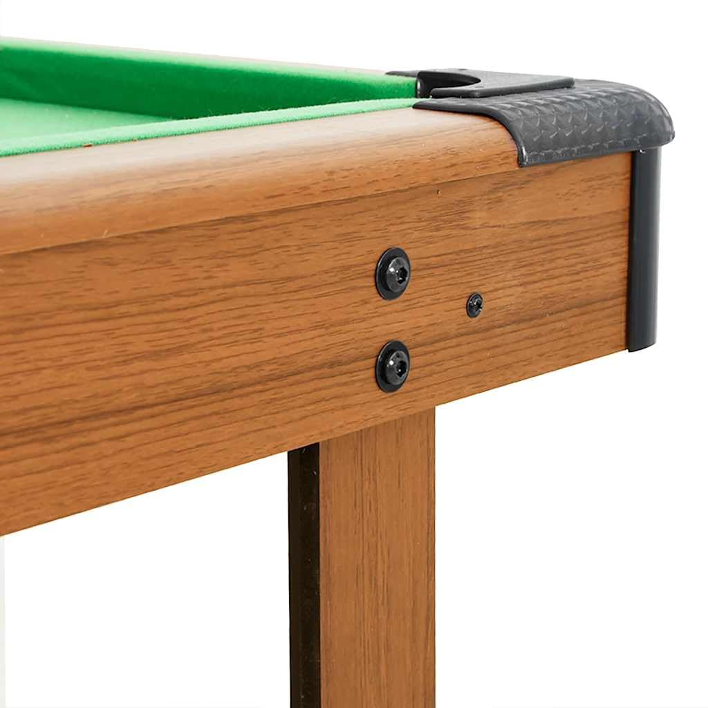 vidaXL Mesa de Billar de 4 Pies Juego Simulación Deportes Diversión Casa Hogar Pub Local Sala Juegos Entretenimiento Robusto Marrón 122x61x76cm