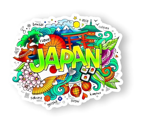Image of Japan Acrylic Fridge Magnet - UV Textured Printed, Stylish Multicolor Magnet for Fridge, Wardrobe & Metal Surfaces, Pack of 1 (Japan)