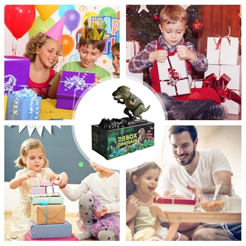 Figurine dinosaure coffre-fort pour argent : cadeau idéal de Noël et anniversaire - 5
