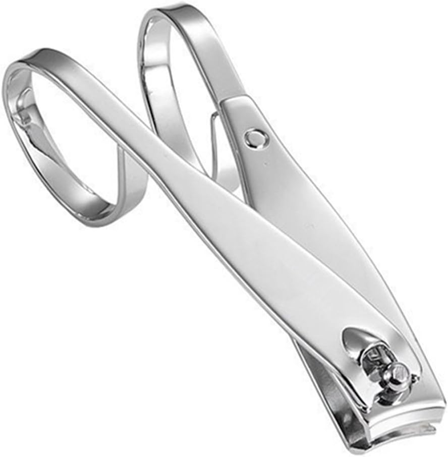 Okbool Professional Easy to Use Stainless Steel Ultra-Sharp EZ Grip Nail Clippers for Toenail and Fingernail(2.9in)
