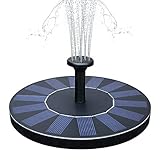 Feelle Solar Fountain Pump Bird Bath,1.4W Outdoor Floating Water Fountain Pump for Pond, Pool, Garden