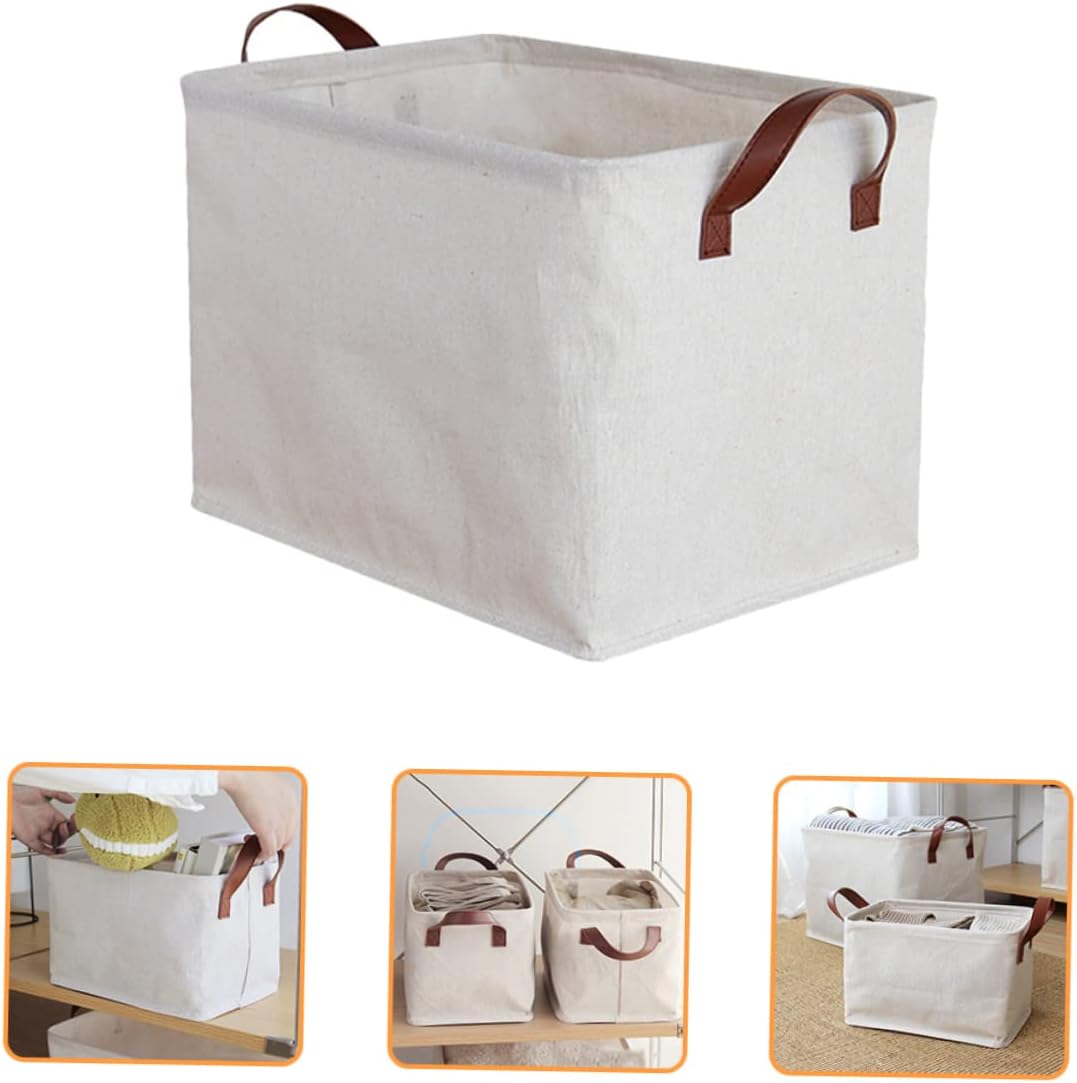 Delicate Fabric Storage Bin for Home Organization Capacity Toy and Clothes Storage Design for Tidy Space for Bedroom and Living Room Use