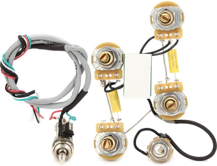 Mojotone Solderless Les Paul Guitar Wiring Harness - Short Shaft