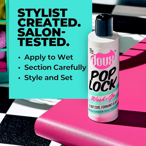 The Doux POP LOCK 5-Day Curl Forming Glaze for Natural Hair – Anti-Humidity Gel with Honey & Argan Oil – Curly Hair Styling Gel for Shine, Frizz Control, and Long-Lasting Curl Definition - Image 4