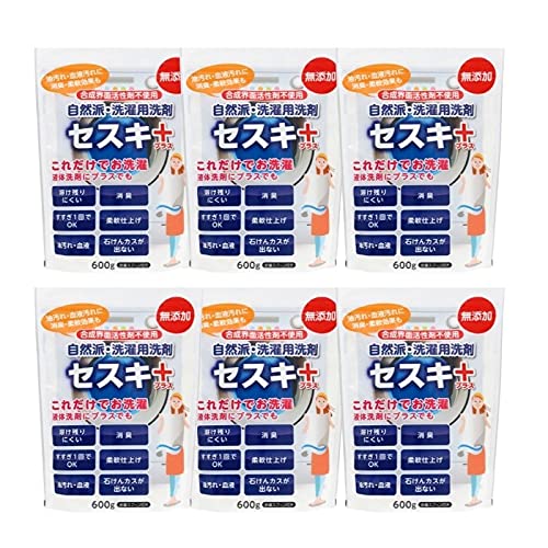 niwaQ セスキプラス 洗濯用 粉洗剤 洗濯補助用 セスキ 炭酸ソーダ (600g×6個)