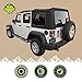 Sierra Offroad Soft Top for 2010 to 2018 Jeep Wrangler JK - Black, Sailcloth Vinyl - 4 Door Jeep Soft Top with Rear Plastic Tinted Windows - Factory Precision Fit Replacement - No Upper Door Skins