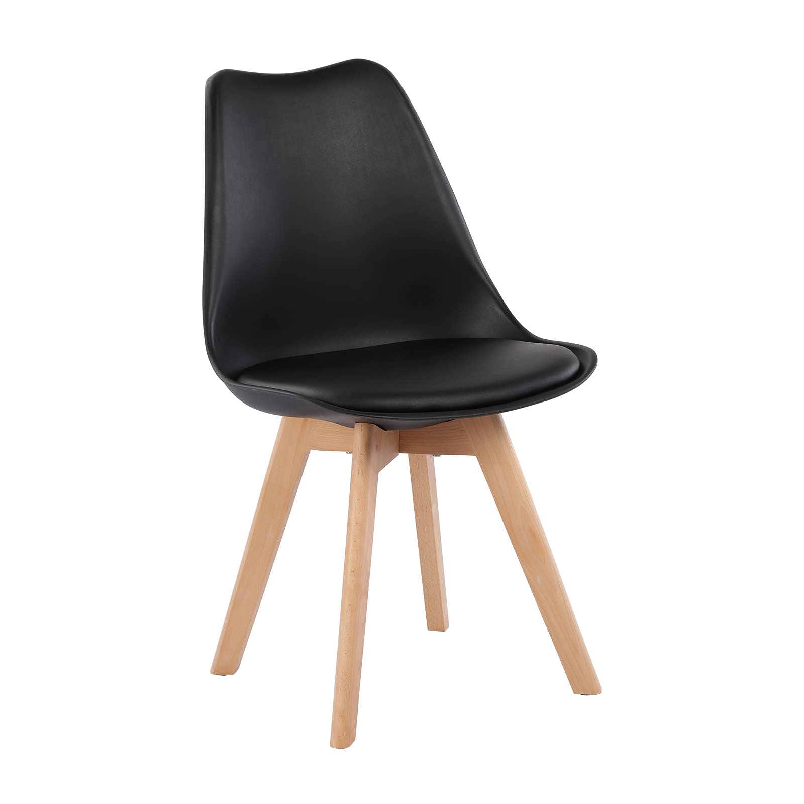 Ensemble de table de salle à manger ronde avec 2 chaises noires