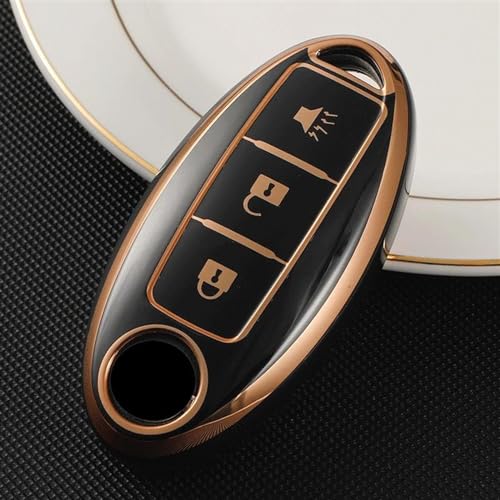 �����ԗp�L�[�V�F�� Compatible With Altima For Sentra For Murano For Qashqai For Rogue For Maxima 1 �� 3/4/5 �{�^���ԃ����[�g�L�[�P�[�X�J�o�[�v���e�N�^�[