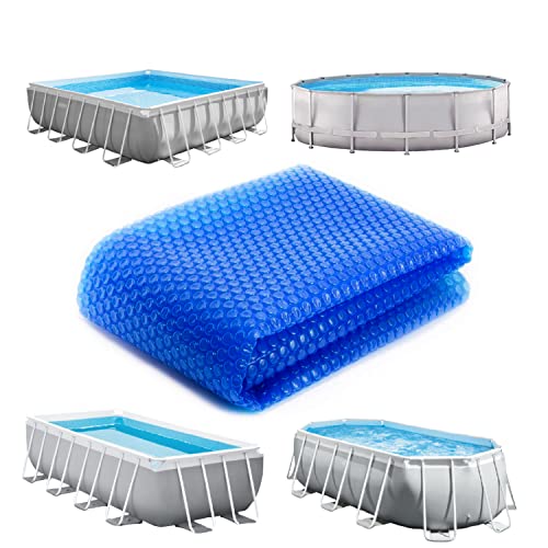 Linxor - Bâche à Bulles Ronde, Ovale, carrée ou Rectangle pour Piscine intex ou Autre - 180 microns - Bleu - Plusieurs Tailles Disponibles