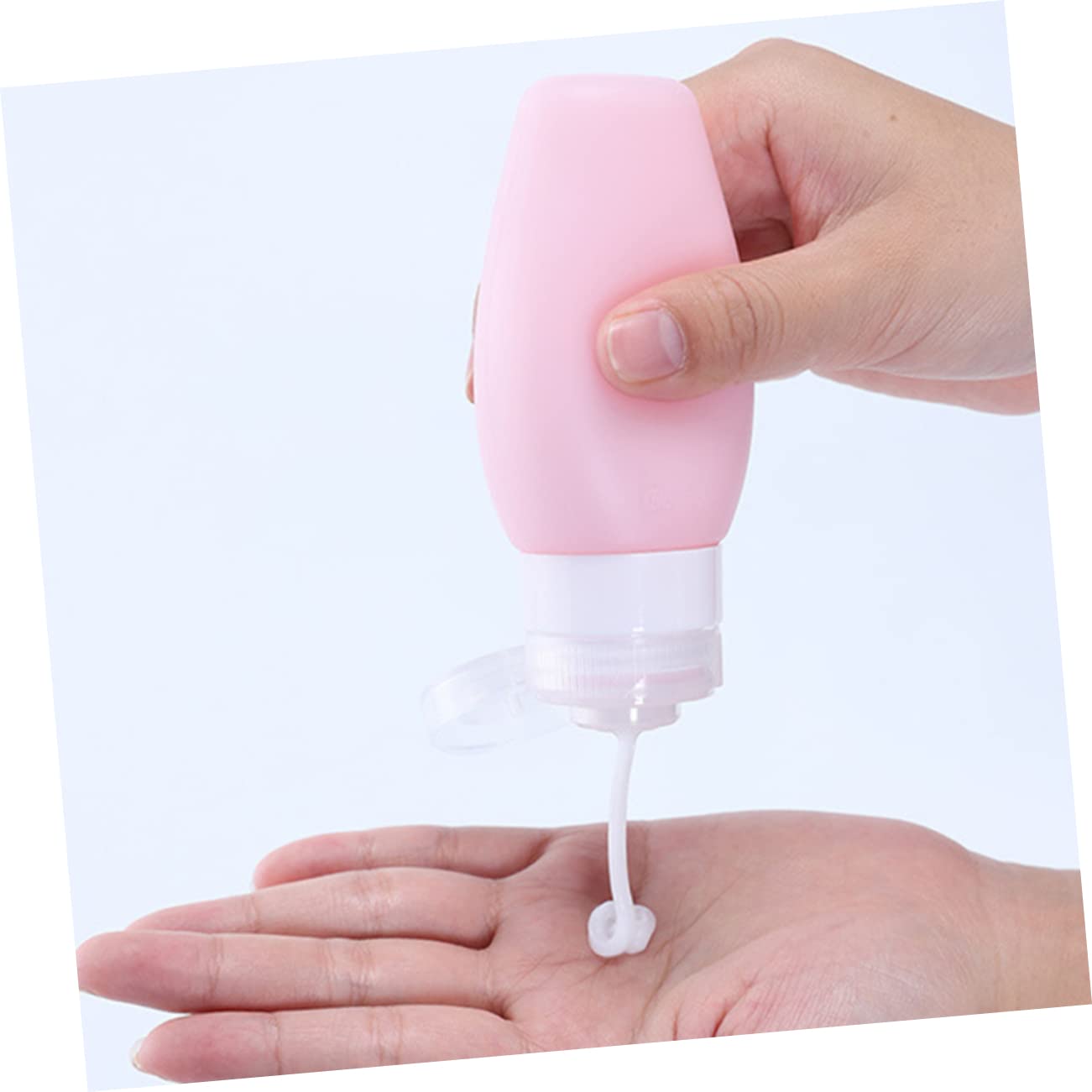5pcs Portable Silicone Travel Bottles 90ml Refillable Lotion Shampoo Containers Leak-Proof Design for Travel and Outdoor Use image 5