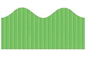 Bordette Scalloped Decorative Border Roll for Bulletin Boards and Artwork - Nile Green