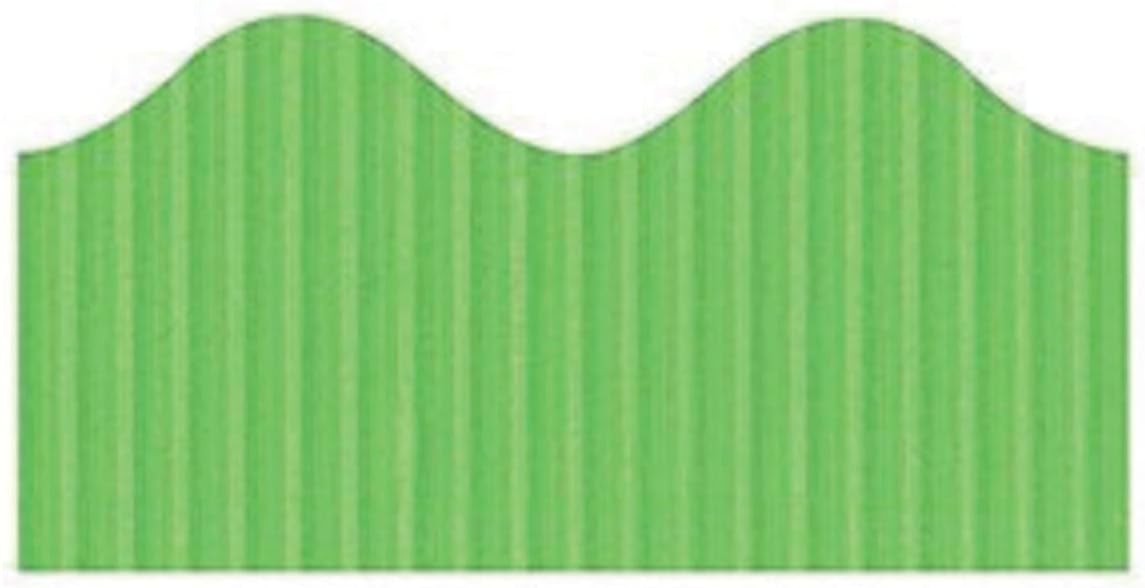 Bordette Scalloped Decorative Border Roll, 2-1/4 Inch x 50 Feet, Nile Green
