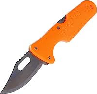 Vista 2 de COLD STEEL Click N Cut - Hunters Fixed Blade Knife Durable 420J2 Steel Compact Hunting & Hiking Multiple Replaceable Blades Sheath & 3 Blades