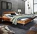 Produktbild HASENA Oak Wild Aosta 16 Bett Kufen Indus Iron Kopfteil Sion 160x200