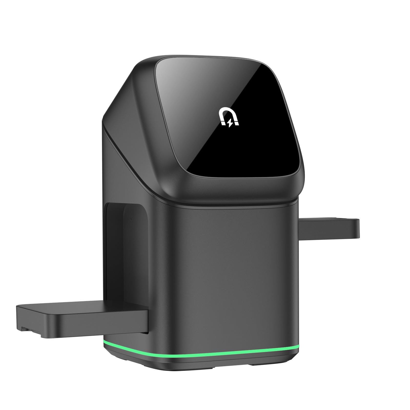 Stazione Magnetica Rotante in Metallo con Ricarica Veloce da 15 W per dispositivi Multipli Telefono Auricolare Smartwatch Metallo per Ufficio Veloce