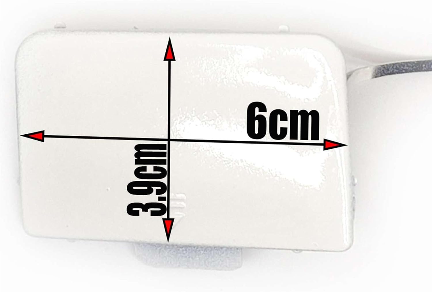 Front Tow Cover Fit for Mercedes-Benz C-Class W204 C180 C200 C220 C250 C280 C300 C320 C350 2007 2008 2009 2010 Bumper Hook Eye Cap 2048850124 (Silver)