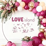 Love Island Decal Sticker Sign Banner for Balloon Arch Backdrop- Love Island Bachelorette Party Decorations, Wall Stickers Banner Letters for Wedding Engagement Beach Party Decor (Not Balloon)