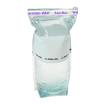 Nasco Whirl-Pak B01403WA Standard Thio Bag, 230 mm Length x 115 mm Width x 0.076 mm Thickness, 300 mL Capacity Pack of 100
