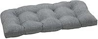 Vista 70 de Pillow Perfect Tory Solid Indoor/Outdoor Wicker Patio Sofa/Swing Cushion Tufted, Weather and Fade Resistant, 18" x 48", Green