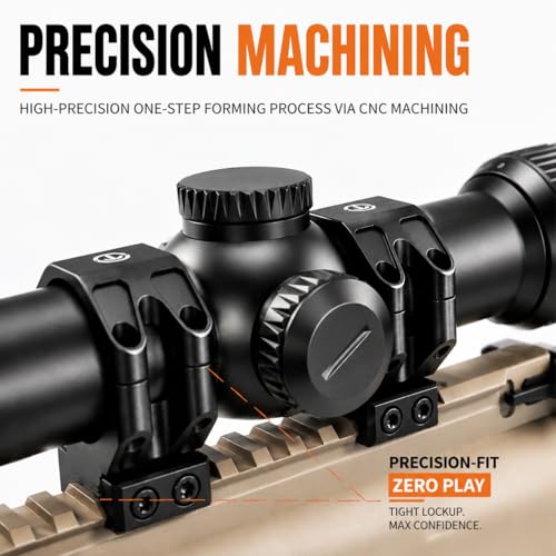 Techhunters Precision Rifle Scope Rings - 6061-T6 Aluminum Picatinny 34mm Scope Mounts 1.52 inch Center High (Extra High, 34mm) by Techhunters - Image 3